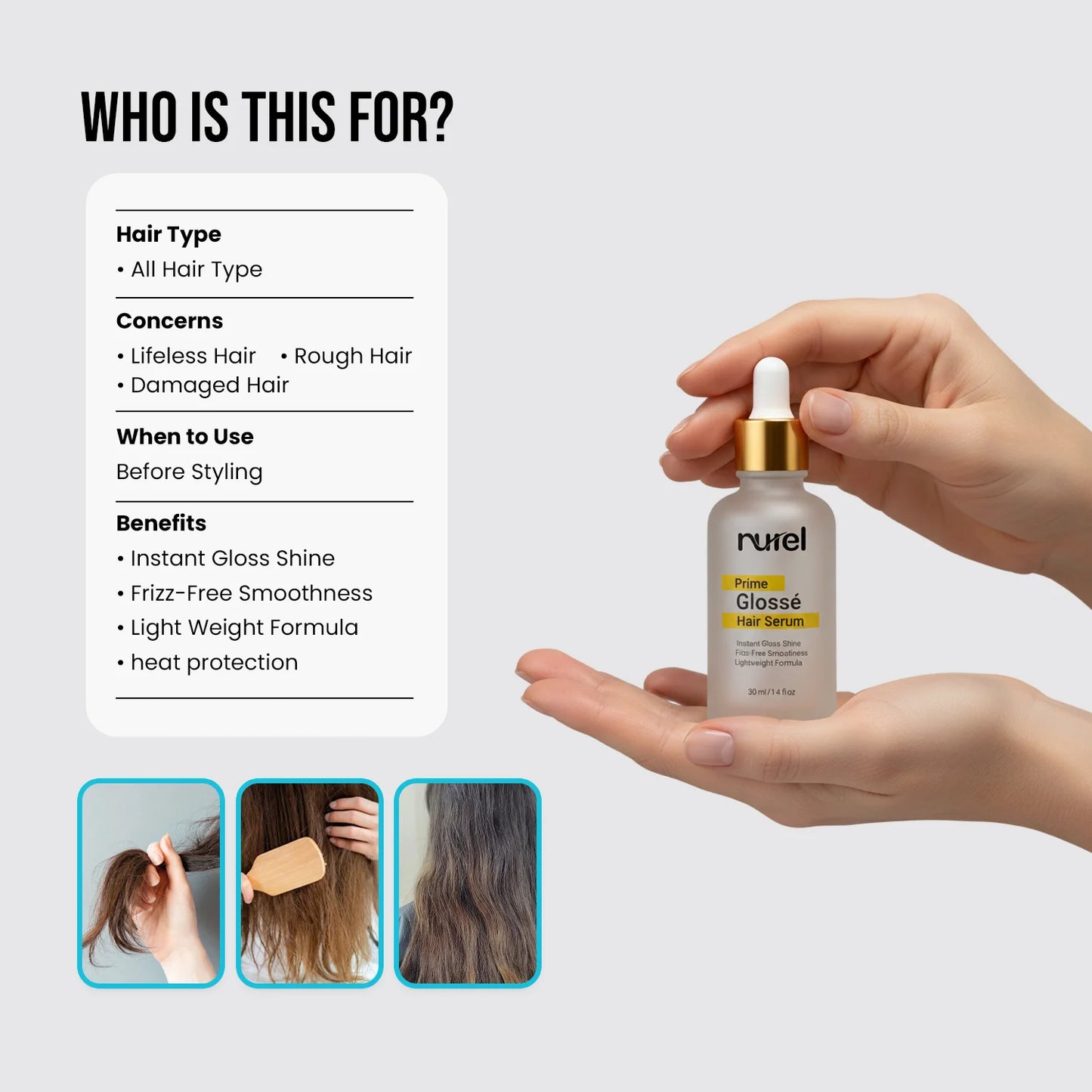 Prime Glossé Hair Serum