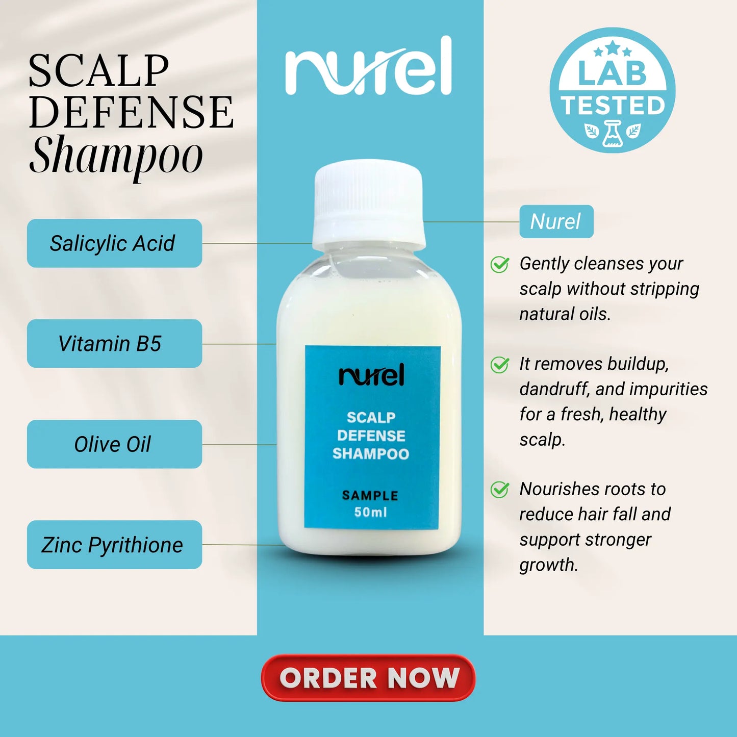 NUREL Starter Kit 4-in-1 ( Free Herbal Shampoo)