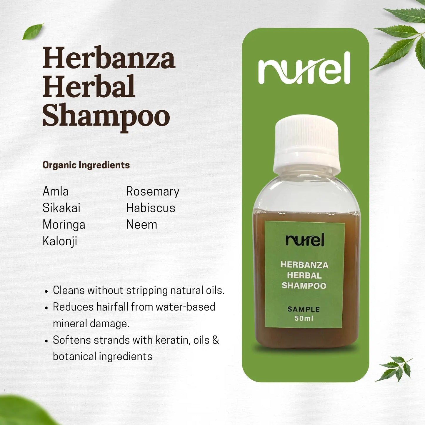 NUREL Starter Kit 4-in-1 ( Free Herbal Shampoo)
