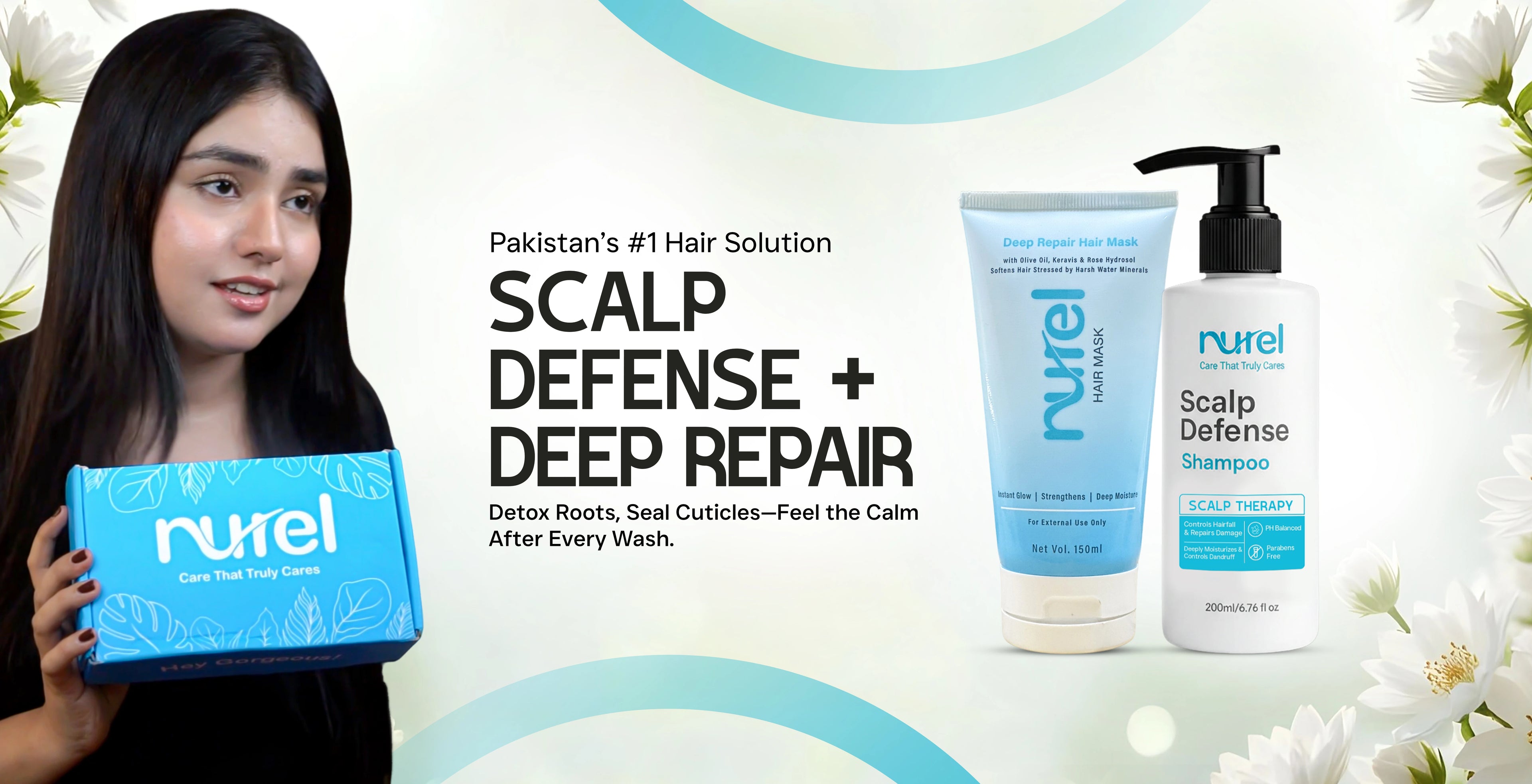 Nurel Shampoo + Mask Hero Banner